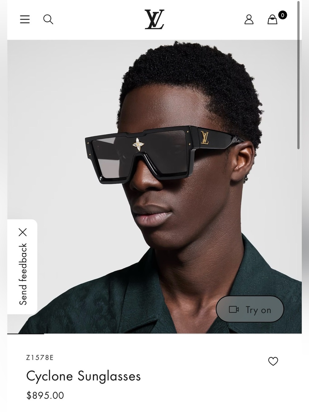 Louis Vuitton Cyclone sunglasses